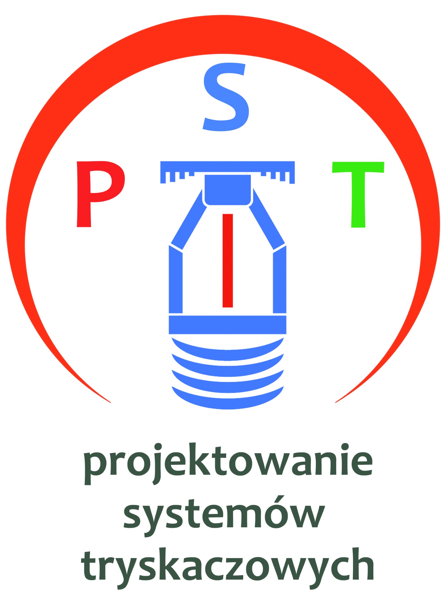 Logo PST — Projektowanie Systemów Tryskaczowych